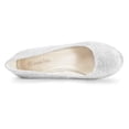 thumbnail image 4 of Zapatos DREAM PAIRS Mujer Tacones Bajos Plateados Talla US 11, 4 of 6