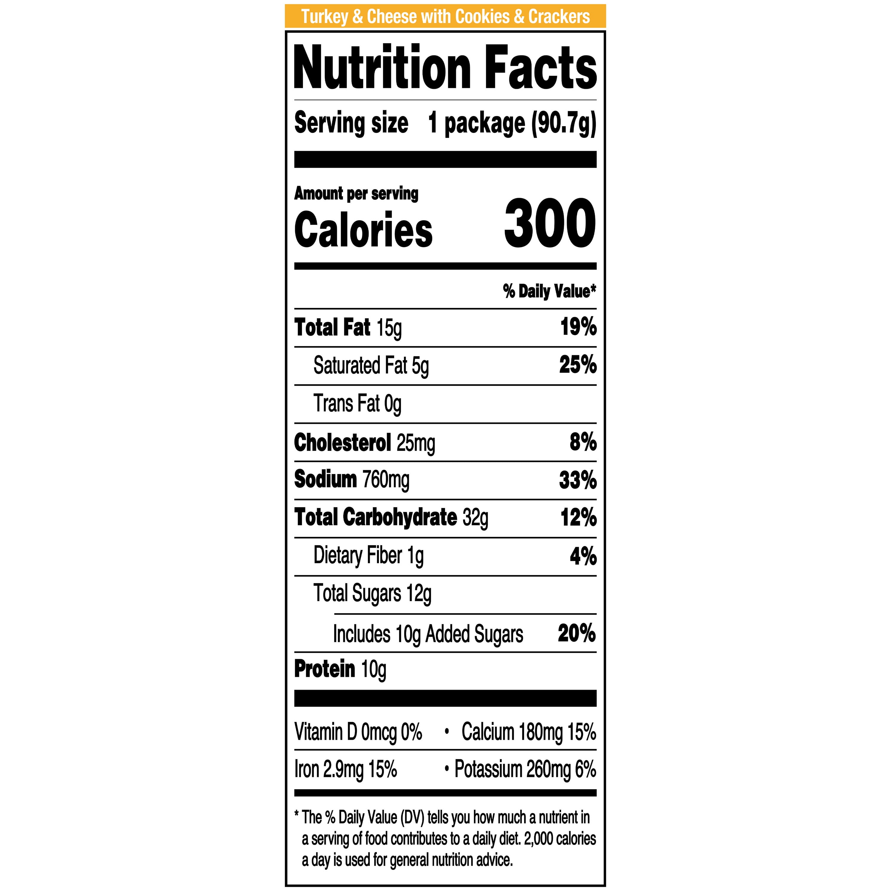 Great Value Turkey and Cheese Snack Builders with Cookies, 3.20 oz