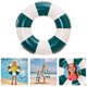 thumbnail image 5 of Anillo inflable de PVC para piscina, rayas verdes, material espesado, a prueba de fugas, para piscina,playa, juguetes flotantes de verano, 5 of 8