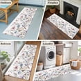 thumbnail image 6 of Botanical Flowers Runner Rug 2x6 FT, Non Slip Hallway Carpet, Watercolor Farmhouse Floral Herbs Washable Soft Floor Carpet Throw Runner Carpet Long Rug for Entryway Kitchen Bedside Sliding Door, 6 of 9