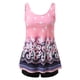thumbnail image 4 of WILLBEST Trajes de Baño Natacion Mujer 2023 Traje de Baño Tankini de Dos Piezas Con Estampado de Esquina Cuadrada Dividida de Gran Tamaño Para Mujer, 4 of 8