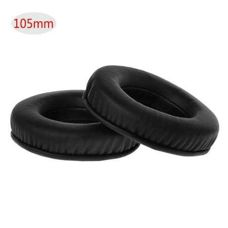 

Soft Foam 2Pcs Ear Pad Cover Round Earphone Holster Earpads Black