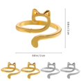 thumbnail image 2 of Crochet Ring for Finger Alloy Yarn Guide Rings with Adjustable Design 8Pcs, 2 of 4