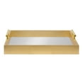 thumbnail image 2 of Kate and Laurel Lipton Decorative Mirror Tray with Polished Metal Handles, Gold, 2 of 4