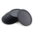 thumbnail image 1 of Posavasos de silicona, posavasos antideslizantes resistentes al calor para proteger la mesa, posavasos aptos para lavavajillas y fáciles de limpiar, diseño único para cualquier tipo de mesa (negro), 1 of 7