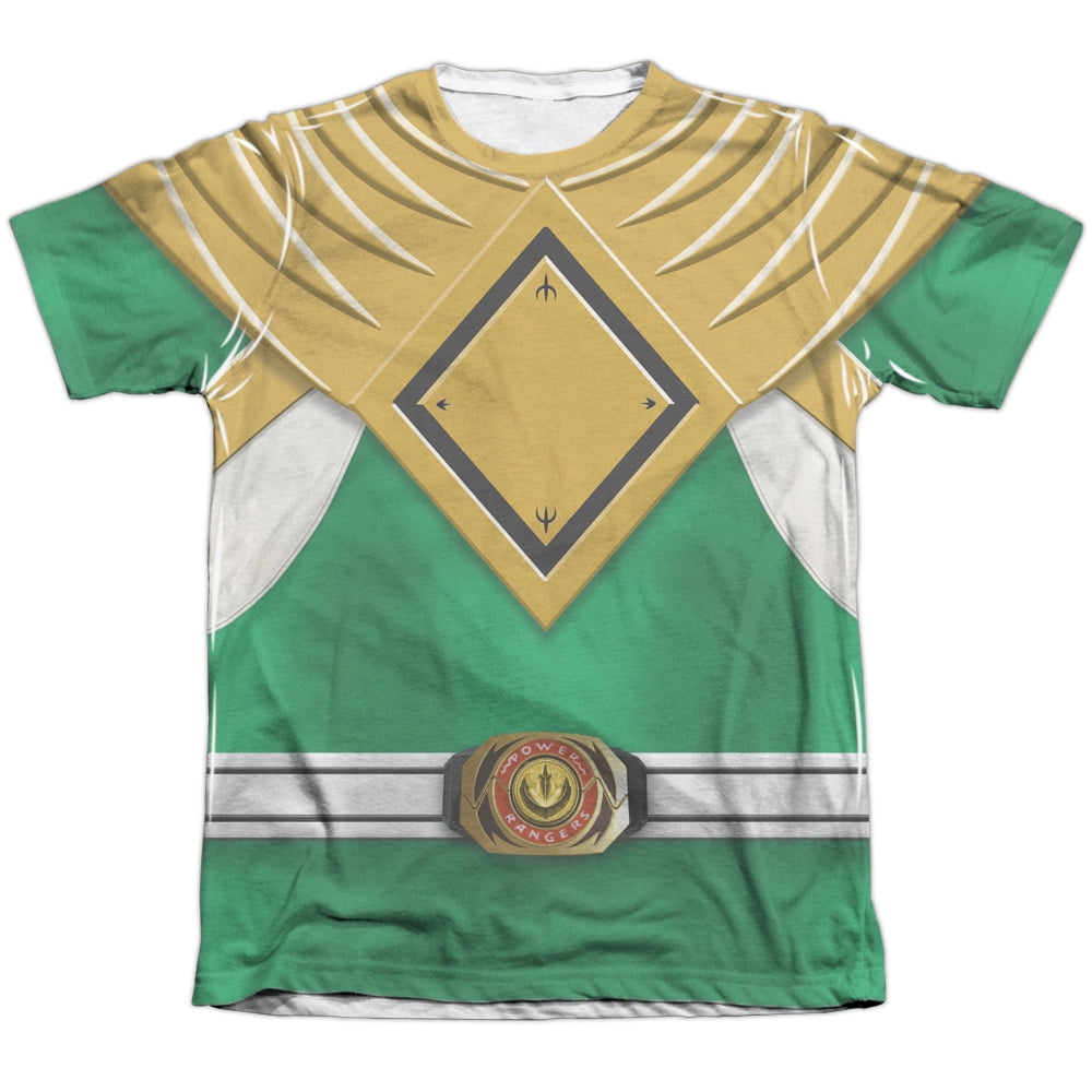 Green Ranger Costume All Over Print T-Shirt Power Rangers Sublimation Youth