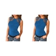 thumbnail image 2 of Chaleco Casual Jumpingount Color Sólido Tanktop Playa Vacaciones Club Mujer Transpirable Verano, 2 of 6