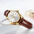 thumbnail image 6 of OLEVS Watches for Women Luxury Dress Analog Quartz Easy Read Digital Date Classic Luminous Brown Leather Strap Waterproof Female Wrist Watches Relojes para Mujer, 6 of 9