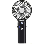 Portable Battery Operated Handheld Personal Desk Fan with 5-20 Hours Working Time/5200mA Battery,3 Setting, Foldable Design, for Travel, Camping and Outdoor Activities(White)