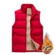 thumbnail image 3 of Chaleco informal de otoño e invierno para hombre, estilo coreano, cuello de gran tamaño, abrigo acolchado de algodón, chaleco de algodón cálido con plumón polar para hombre, 3 of 5