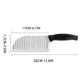 thumbnail image 2 of Crinkle Cut Knife under $5! Yrmaups Crinkle Cut Knife for Vegetables, Wavy Blade Potato Cutter, Stainless Steel French Fry Maker for Kitchen, Cooking, Restaurant Style Cuts, 2 of 2