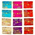 thumbnail image 2 of Spencer Jewellery Bag Jewelry Silk Purse Pouch Embroidered Gift Bags Multiple Colors, Pack of 12, 2 of 8