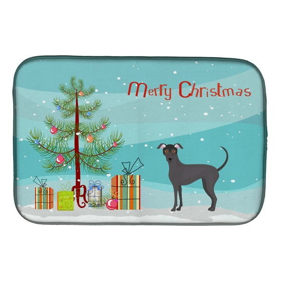 Argentine Pila Dog Christmas Tree Dish Drying Mat