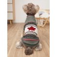 thumbnail image 1 of Autumn/winter Christmas Double Deer Pet Sweater, Knitted Snowflake And Jacquard For Shihtzu, Cat, Small Dog, Etc., 1 of 5