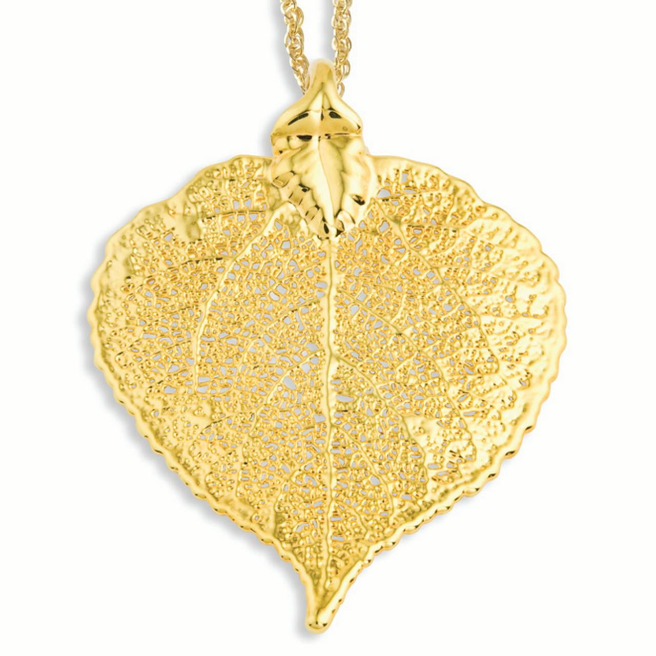 Comes Gift Boxed Aspen Real Leaf Ornaments Dipped in 24k Gold 