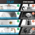 thumbnail image 7 of Zulay Kitchen Italian Style 5.5 Espresso Cup Moka Pot Classic Stovetop Espresso Maker White, 7 of 7