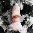 thumbnail image 1 of Decoraciones de Navidad Del Coche Colgante de Ángel de Navidad Ornamento de la Niña Del Sombrero de Punto,Colgante de la Decoración de Navidad 8.5x6x4cm para la Pared Del Árbol O el Coche,Regalos de N, 1 of 1