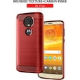 thumbnail image 6 of REQO Phone Case for Moto E5 Plus E 5 Supra with Screen Protector Cover and Slim Soft TPU Cell Accessories Protective Motorola E5+ MotoE5plus 5E 5th Generation E5plus Women Men Carbon Fiber Red, 6 of 9