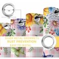 thumbnail image 4 of Watercolor Floral Truck Blackout Curtains for Bedroom, Spring Garden Butterflies Pink Plaid Thermal Insulated Kitchen Drapes with Grommets, Light Blocking Window Treatment, 2 Panels 42" x 54", 4 of 7