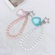 thumbnail image 4 of Stylish Heart Keychain Pendant Acrylic Bead Keyring Colorful Beaded Key Chain Fashionable Accessory for Bag and Purses, 4 of 4