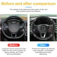 thumbnail image 5 of Bling Car Steering Wheel Cover, 15 Inch Rhinestones Soft Leather Elastic Steering Wheel Protector, Sparkly Crystal Diamond for Women Girls, Car Interior Accessories for Most Cars (Black), 5 of 13