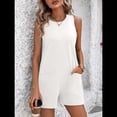 thumbnail image 4 of Cortos Informales para Mujer, de Verano Sin Mangas, Pantalones Cortos Informales con Bolsillos. S, 4 of 7