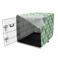 thumbnail image 3 of Succulent Dog Crate Cover, Cactus with Flower Spikes Desert Plantation, Easy to Use Pet Kennel Cover Small Dogs Puppies Kittens, 7 Sizes, Green Dark Seafoam, by Ambesonne, 3 of 6