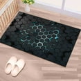 thumbnail image 5 of 3d Effect Black Geometric Shapes Rugs, Modern Rug, Geometric Shapes Rugs, Salon Rug, Modern Rug Pattern Rugs, Salon Decor Rugs, Black Rugs, 3.3'x9.2' - 100x280 cm, 5 of 8