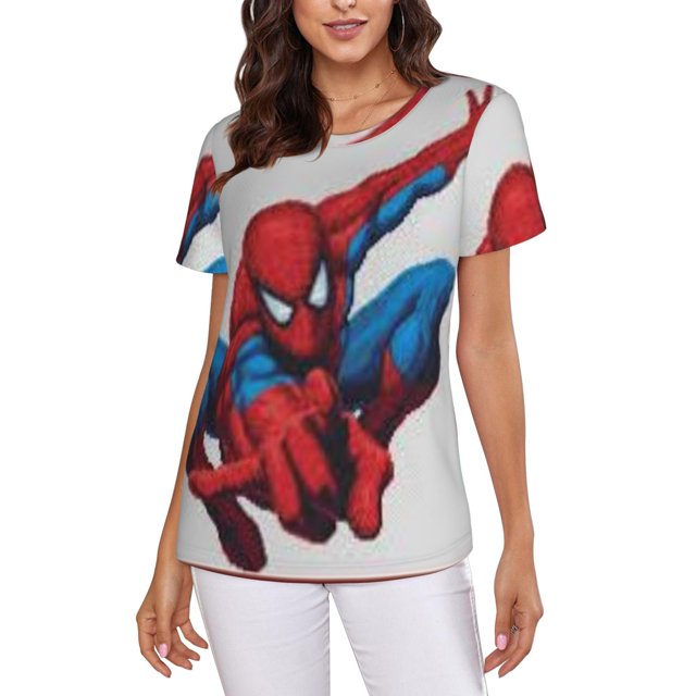 Spider-Man Women's Crew Neck Short Sleeve T-Shirt