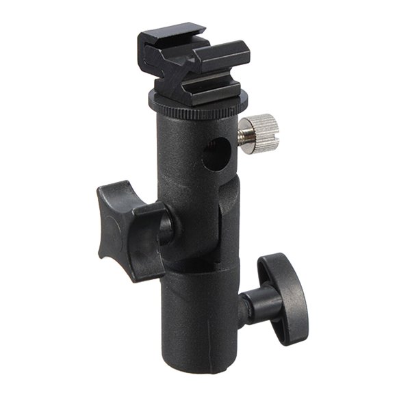 KAKOWELY flash holder bracket Practical E Shape Metal Flash Lamp Holder Bracket Flash Multipurpose Bracket4.72"X2.76"X2.76"