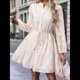 thumbnail image 5 of Vestidos de Otoño 2025 de Larga para Mujer, Minivestido Informal de Corte A con Botones y Cinturón, para Otoño e Invierno. Albaricoque L, 5 of 10