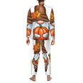 thumbnail image 7 of Salouo Gnomes In Autumn Print Button-Front Long Sleeve Pajama Set for Men, Soft 2Pjs Men's Long Sleeve Sleepwear -XX-Large, 7 of 7