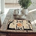 thumbnail image 3 of Halloween Themed Linen Placemat for Dining Table Kitchen and Living Room Decorative Holiday Dinner Mat Heat, 3 of 6