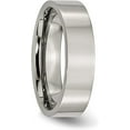 thumbnail image 5 of Chisel Titanium Polished 6.2mm Flat Band - Ring Size 12.0, 5 of 8