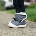 thumbnail image 4 of JAN & JUL Kids' Water Resistant Flexible Stay-On Winter Boots for Snow (Heather Grey, Size 7 Toddler), 4 of 7