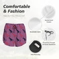 thumbnail image 6 of Lsque Leopard Print Printed Women's Running Shorts with Liner Pockets,Elastic Quick Dry Workout Athletic Gym Yoga Shorts,Womens High Waist Shorts-Small, 6 of 9