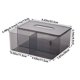 thumbnail image 3 of Xihbxyly Ofertas Relampago Caja de Almacenamiento de Pañuelos Cajón de Pañuelos de Papel Sala de Estar Hogar Caja de Almacenamiento de Pañuelos de Papel de Partición Transparente Caja de Almacenamien, 3 of 6