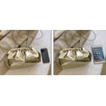thumbnail image 4 of LHSHID Women Patent Leather Evening Bag Cloud Purse Clutch Dumpling Bag Ruched Shoulder Bag Pleated Clip Purses Crossbody Bag, 4 of 7