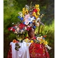 thumbnail image 3 of Golovin, Konstantin 15x17 Black Modern Framed Museum Art Print Titled - Mallow, orchids, 3 of 5