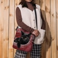 thumbnail image 2 of Stylago Women's Tote Bags with Button Cute Cat Shoulder Bag Fashion Shopping Handbags Adjustable Strap Storage Bag Pockets Red, 2 of 5