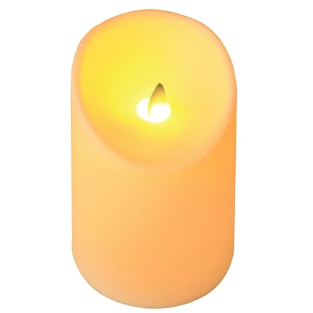 Novelty Place Flickering LED Candles, Lifelike Swinging Flame Battery ...
