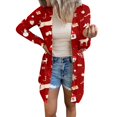 thumbnail image 3 of Chrismas Shirt Coat, Open Front Shirt Coat Long Sleeve  For Shopping Type 1,Type 2,Type 3,Type 4,Type 5,Type 6,Type 7,Type 8, 3 of 5