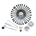 thumbnail image 3 of LOVIVER Roue de Désherbage 10 Pieds', Disque de Brosse à Fil, Outils de Jardinage, 7 Pcs, 3 of 8