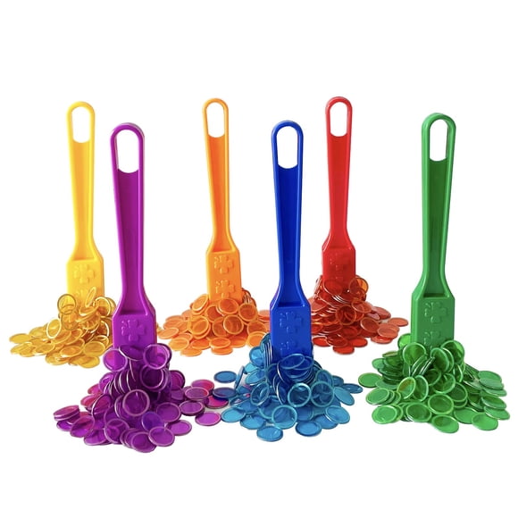 Juego de fichas de bingo Yuanhe Magnetic con 600 fichas de metal y 6 varitas