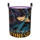 thumbnail image 1 of Cesta de almacenamiento grande de miércoles, cesto para ropa sucia, baño, decoración del hogar, cesto de almacenamiento redondo plegable, cesto para niños y niñas, cajas, ropa S, 1 of 8