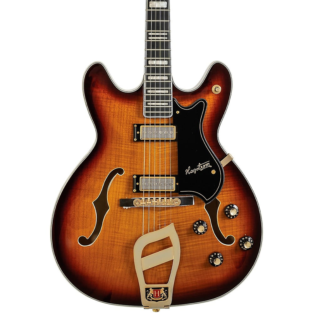 Hagstrom Viking Semi-Hollowbody Electric Guitar Tobacco Sunburst