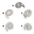 thumbnail image 4 of Transemion Waist Belt Chain Portable Fashionable Replacement Solid Color Anti-rust Decorative Performing Chains Ornament Accessories Short Silver 39CM, 4 of 9