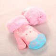 thumbnail image 3 of Toddler Kids Warm Winter Gloves Cute Infant Baby Boys Girls Thick Fleece Lined Full Finger Ski Snow Gloves Mittens, 3 of 5