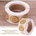 thumbnail image 5 of 500pcs Kraft Handmade With Love Stickers Round Handmade Adhesive Stickers Label Roll Baking Sticker Self-adhesive Label For Gifts, Crafts Or Diy Proje, 5 of 5
