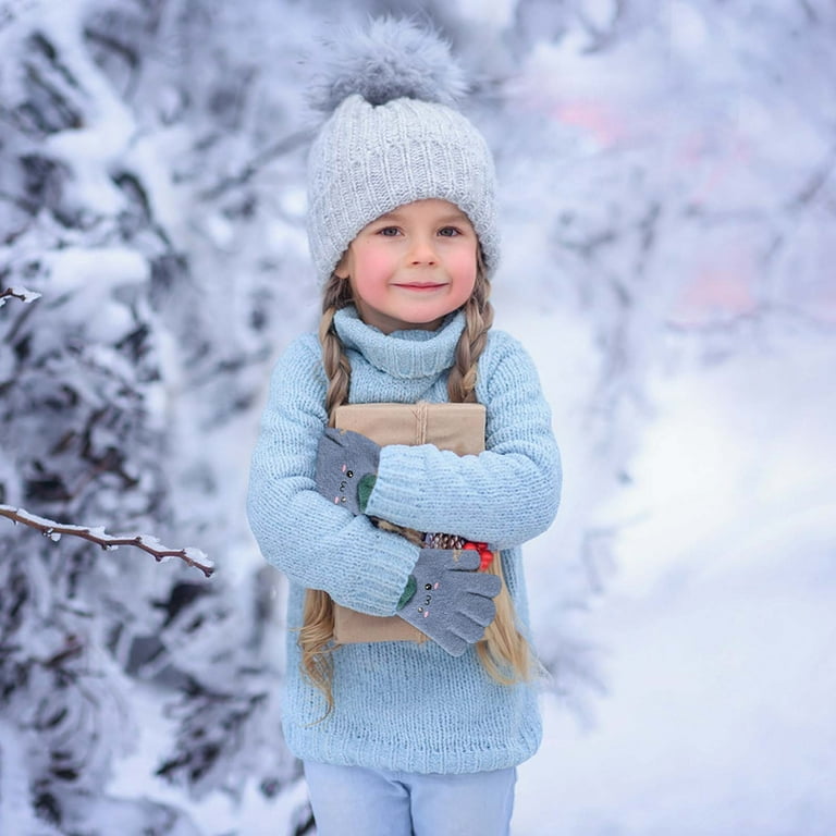 Pgeraug gloves Toddler Mittens Winter Gloves Toddler Snow Cartoon